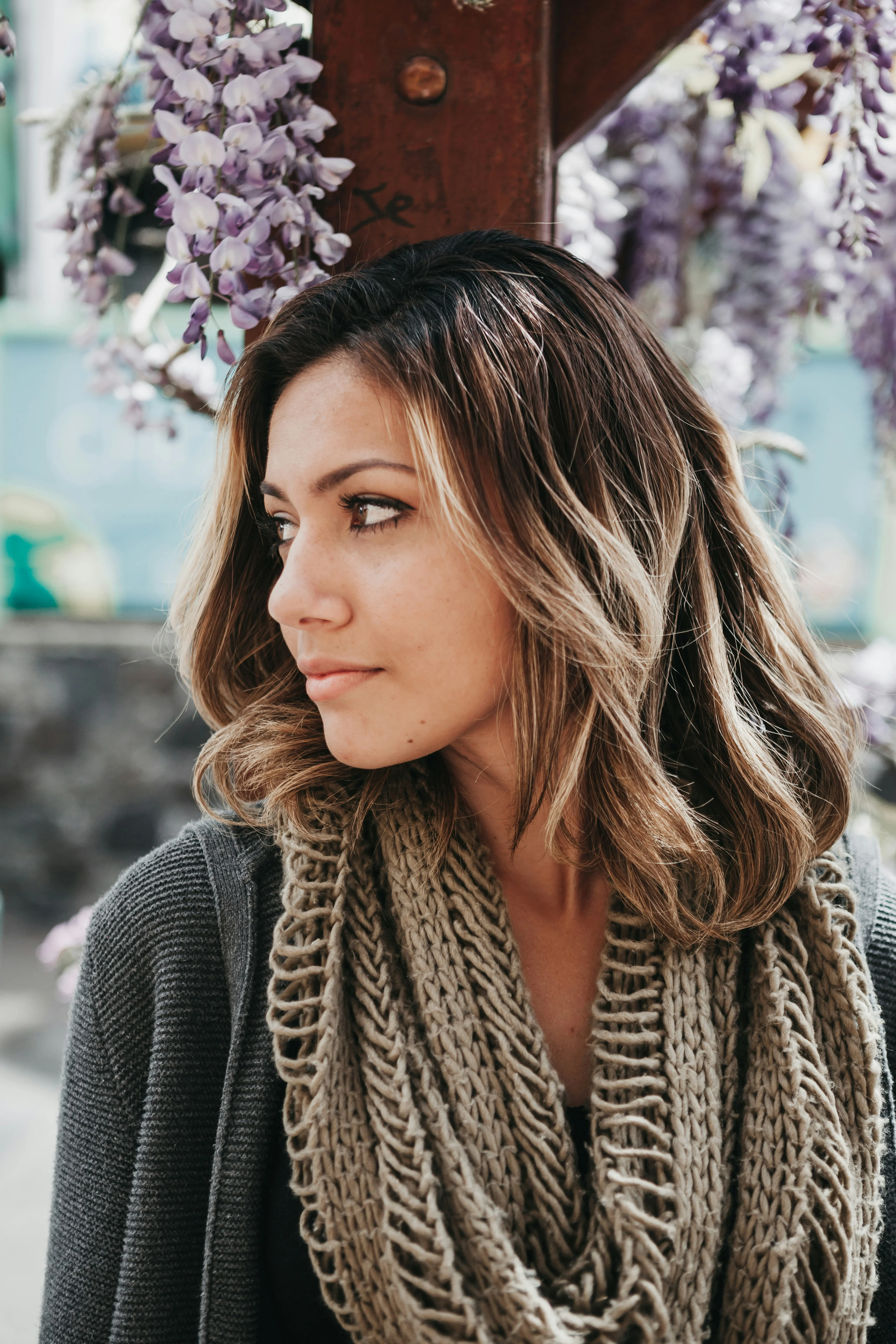 Plaid Wool Scarf